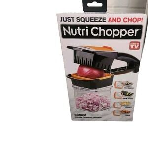 As Seen on TV Nutri Chopper‎ 5-in-1 Compact Portable Handheld Food Slicer NEW